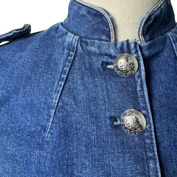 Ralph Lauren Bluestar Military Denim Jean Jacket Women's size small. - Picture 7 of 11